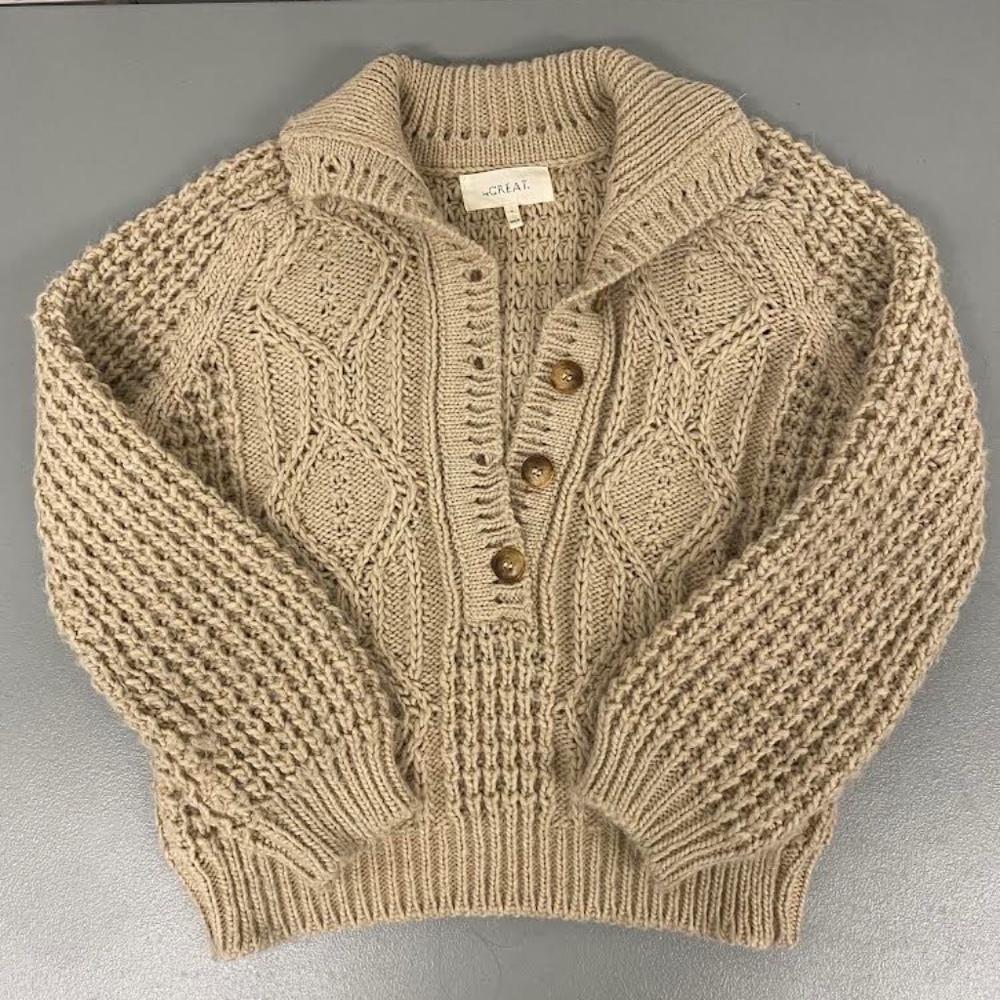 The Great. Cable knit sweater